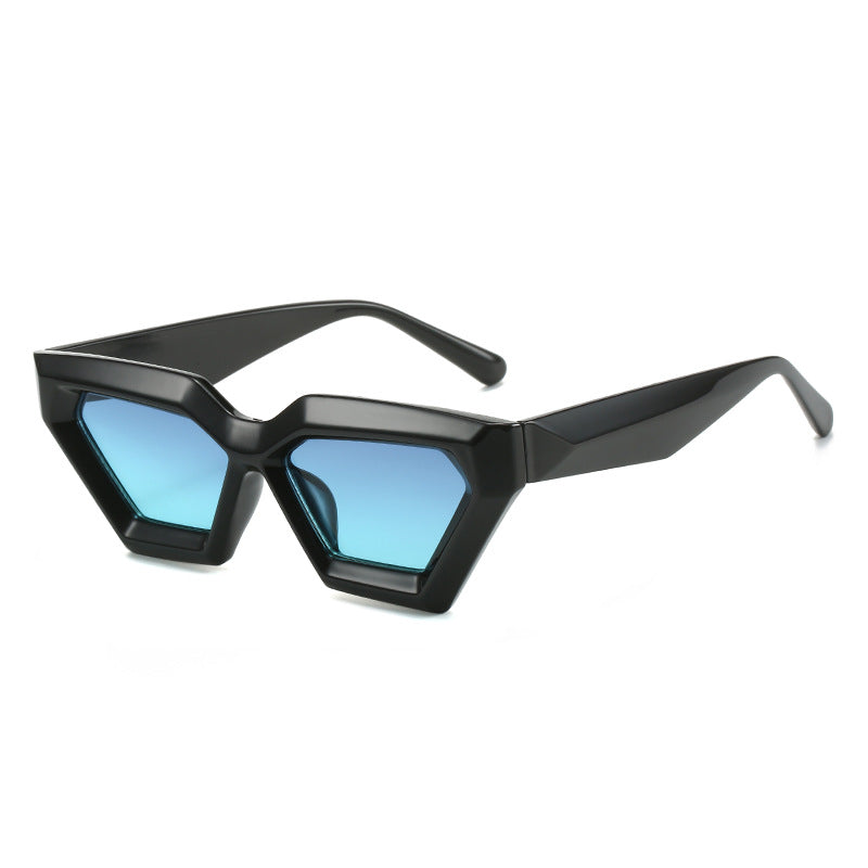Wholesale Diamond Thick Frame Cat's Eye Sunglasses for Men and Women